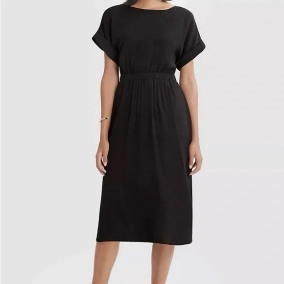 Ann Taylor Elegant Black Tie-Back cut out dress - Picture 1 of 14